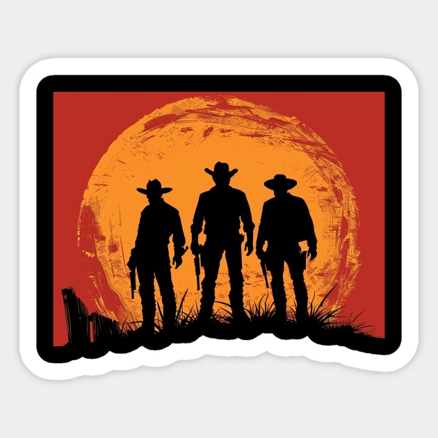 the good the bad the ugly Sticker by horrorshirt